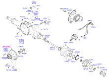 REAR AXLE HOUSING & HUB