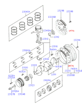 CRANKSHAFT & PISTON (G4DJ)