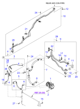 A/C SYSTEM - COOLER LINE, FRONT