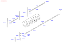 SIDE COVERING BELT LINE MOULD