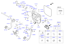 CLUTCH, BRAKE PEDAL & CAB PIPING