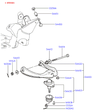 ARM & BALL JOINT ASSY - FRONT