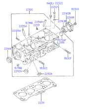 CYLINDER HEAD (G4DJ)