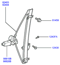 REGULATOR - FRONT DOOR WINDOW