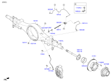 REAR AXLE HOUSING & HUB