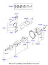 CRANKSHAFT & PISTON (D6CA*)