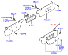 INSIDE REAR VIEW MIRROR & SUNVISOR