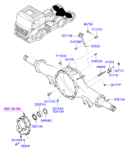 REAR AXLE HOUSING & HUB