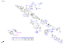 REAR AXLE HOUSING & HUB (FORWARD)